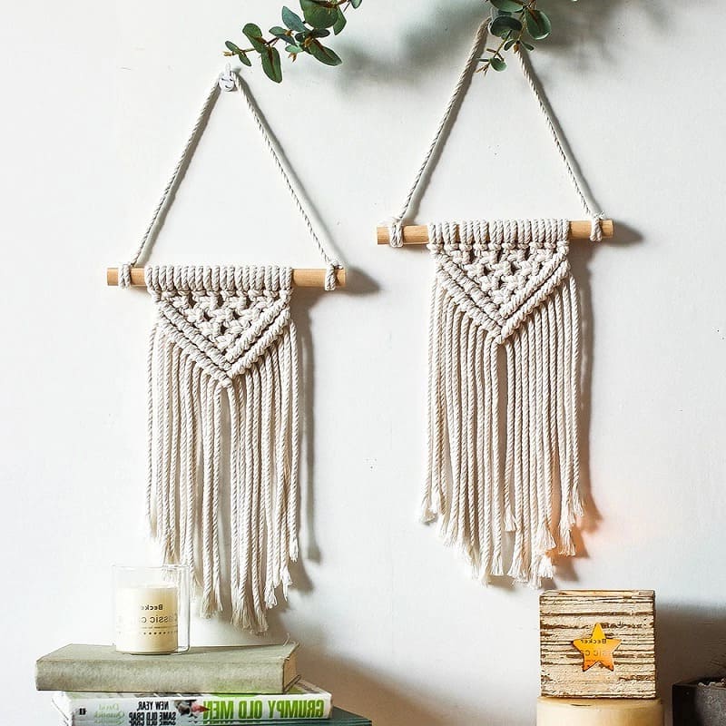 Petit macramé mural