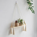 Petite étagère murale macramé