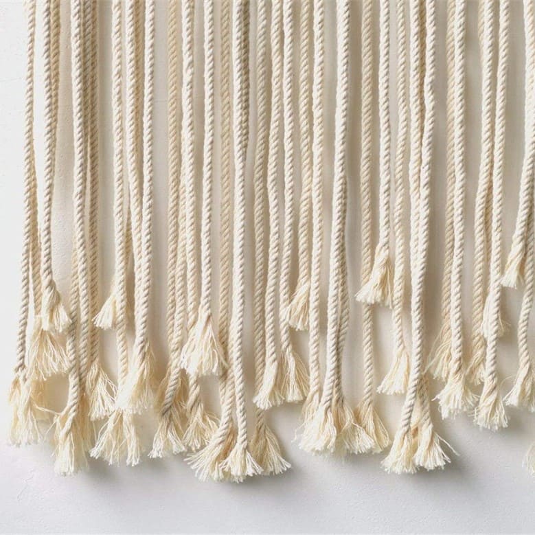 Petit rideau de fil macramé coton