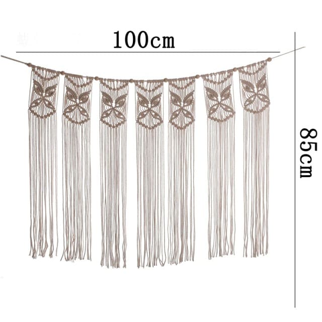 Petit rideau de macramé