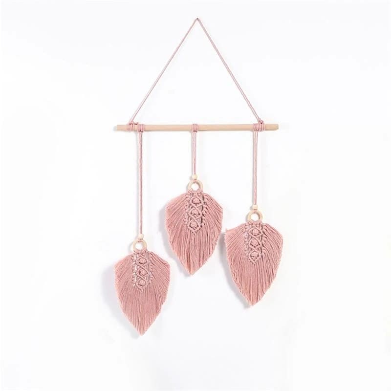 Large Macrame Feather Wall Hanging | Handmade Boho Wall Decor