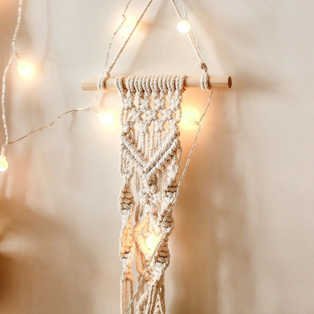 Porte plante macramé