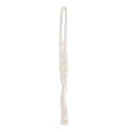 Porte bouteille corde macramé beige