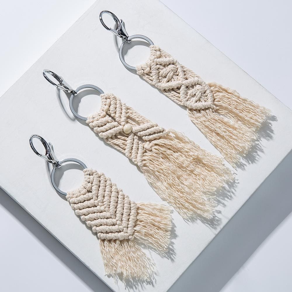 Porte-clé macramé simple