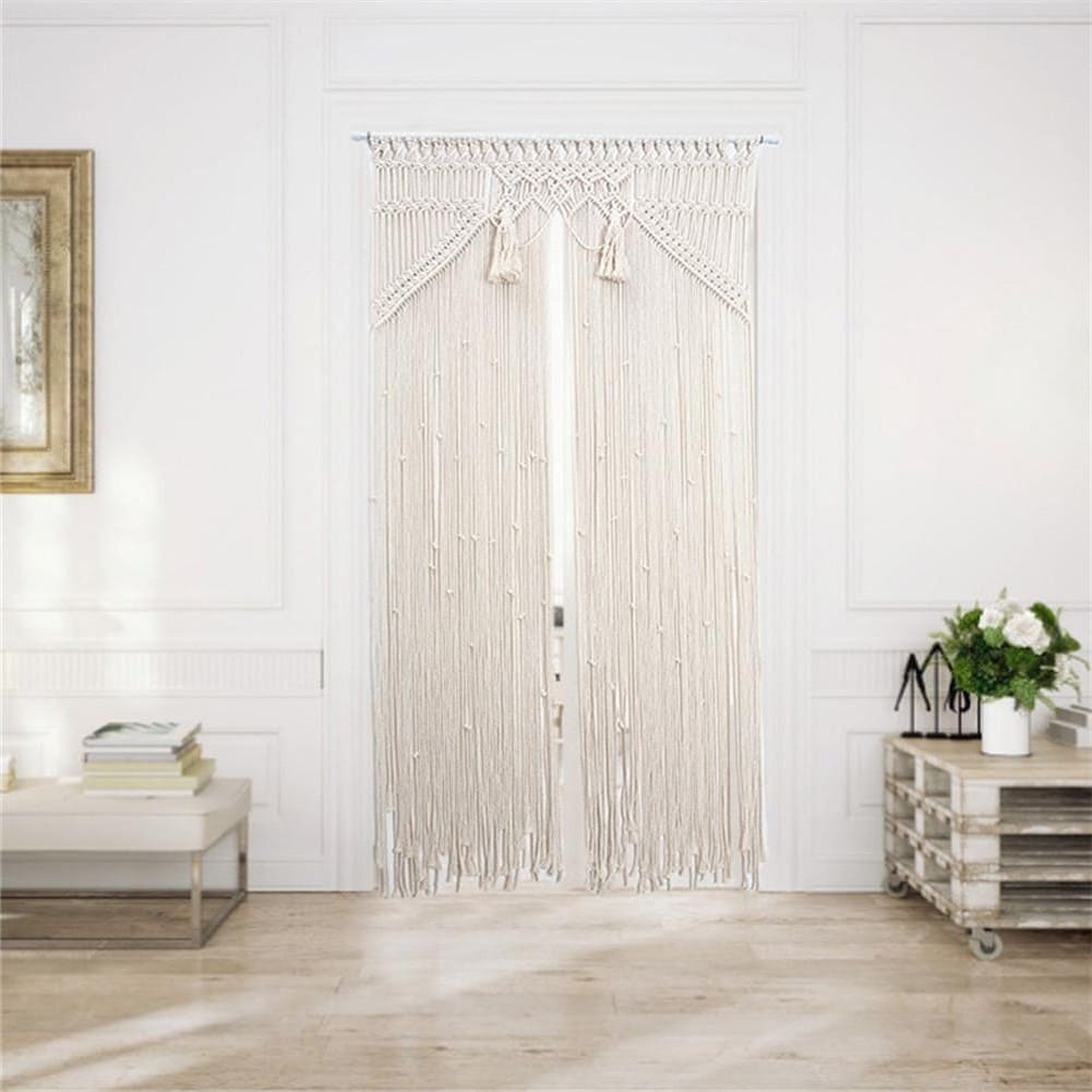 Corde rideau macramé