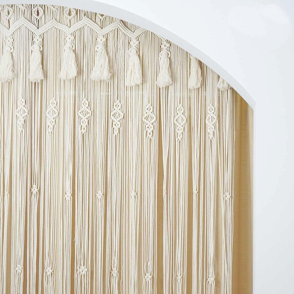 Rideau macramé porte