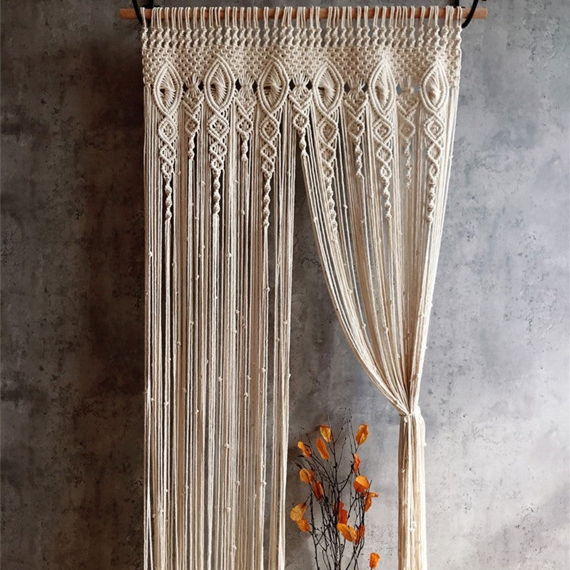 Rideau macramé bohème