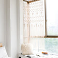 Rideau macramé fenêtre