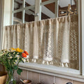 Rideaux macramé brise-bise