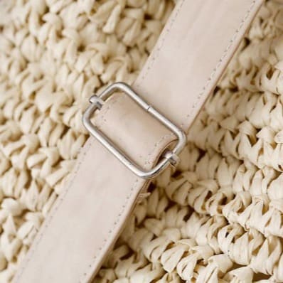 Sac seau macramé sangle