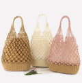 Sac de plage en macramé