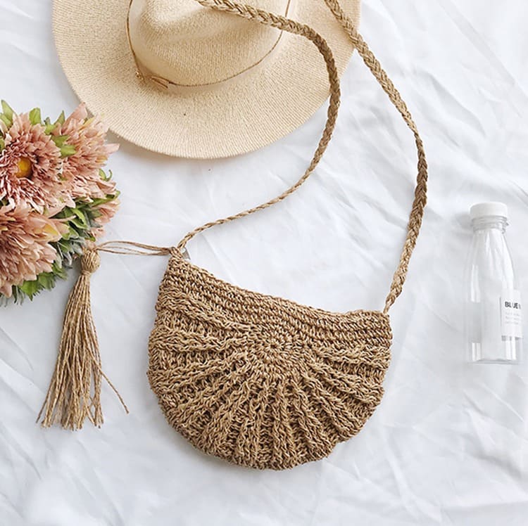 Sac macramé jute marron