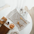 Set de table en corde macramé