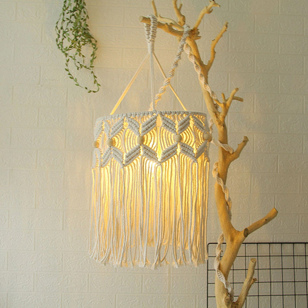 Suspension bohème en macramé