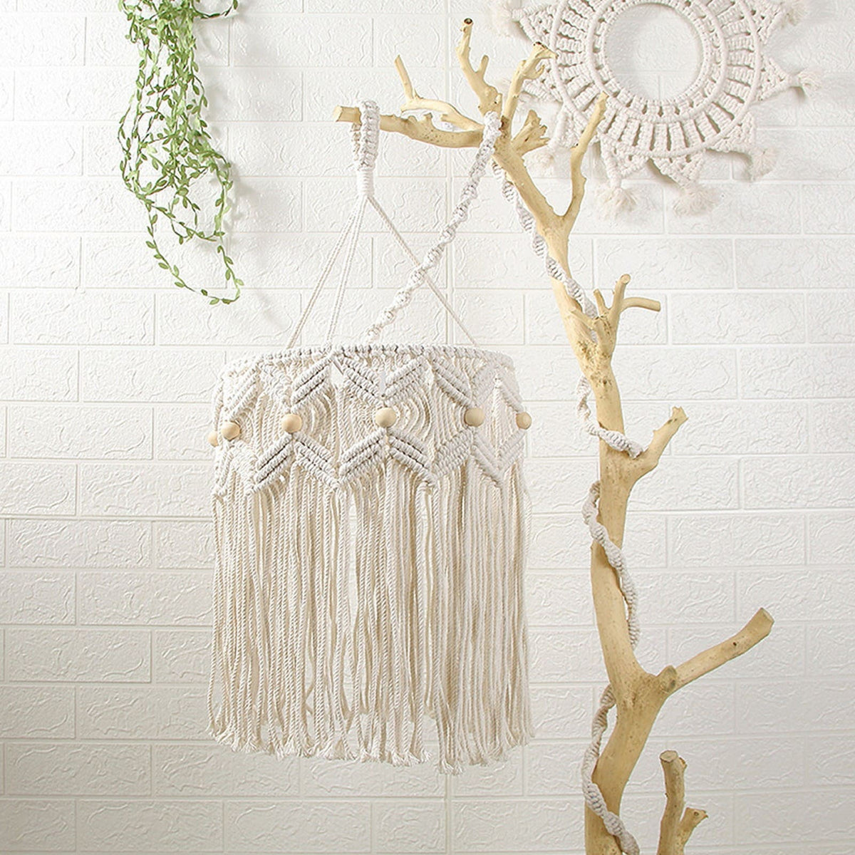 Suspension macramé bohème