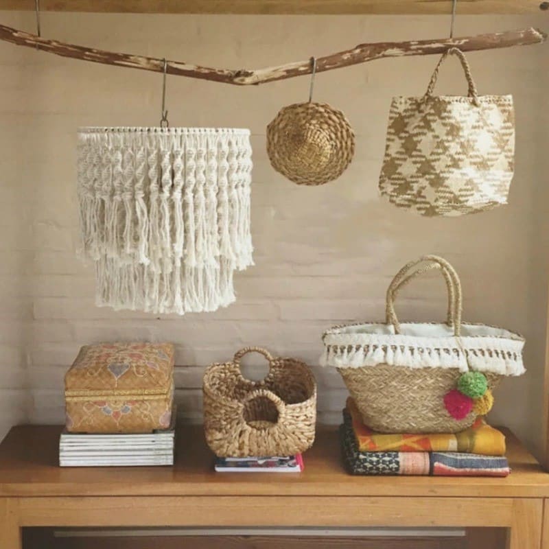 Suspension macramé lustre