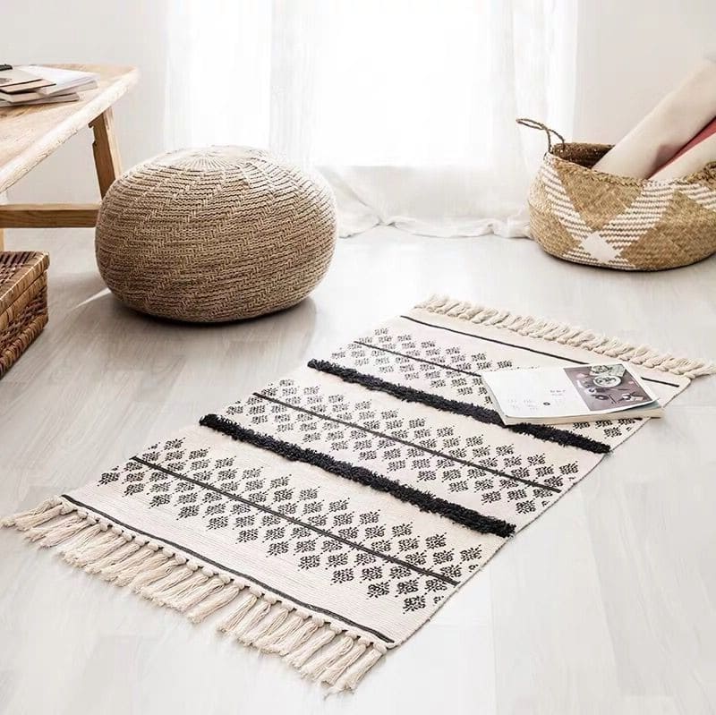 Tapis macramé berbère