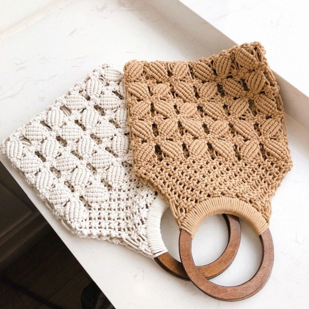 Tote bag en macramé