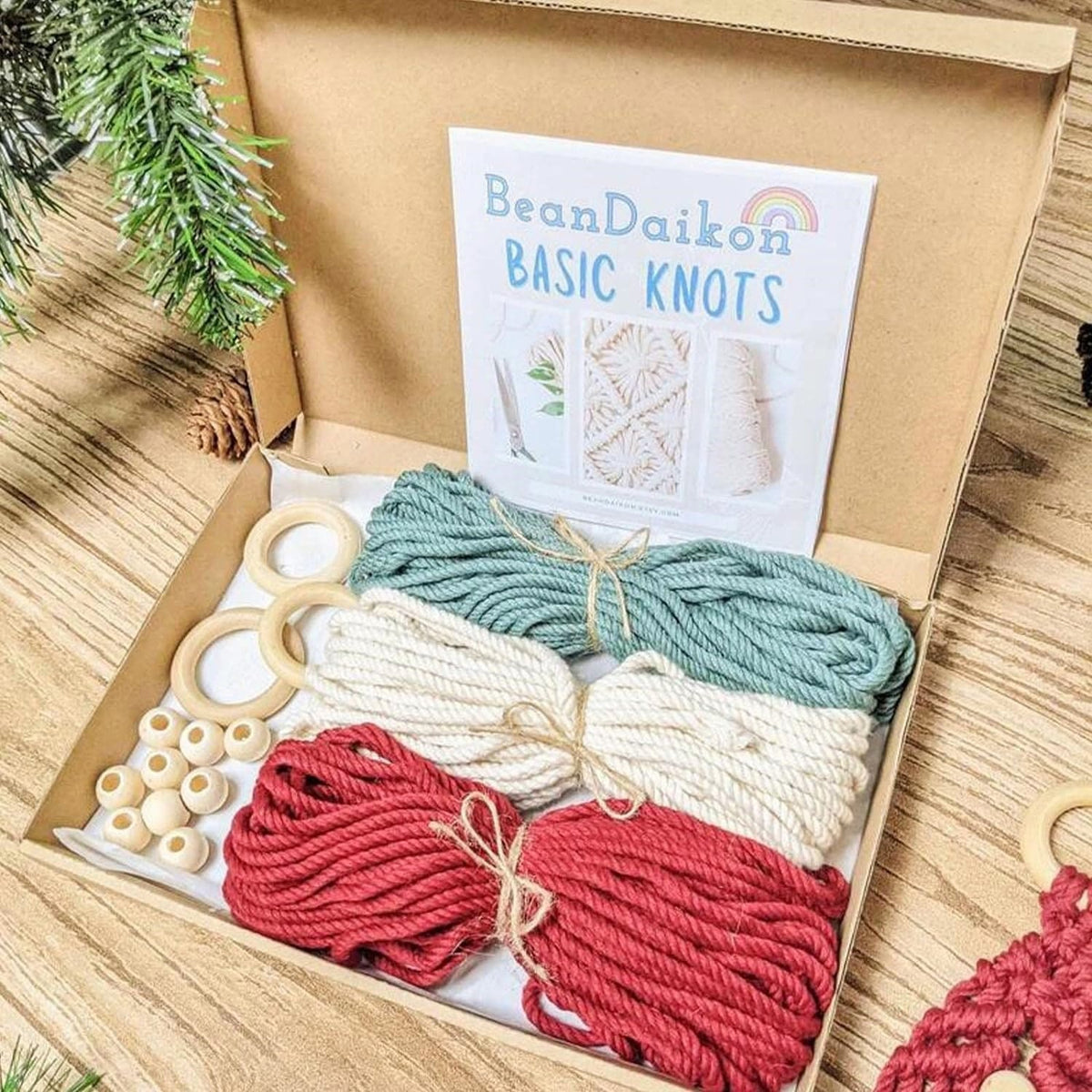 kit diy macrame noel