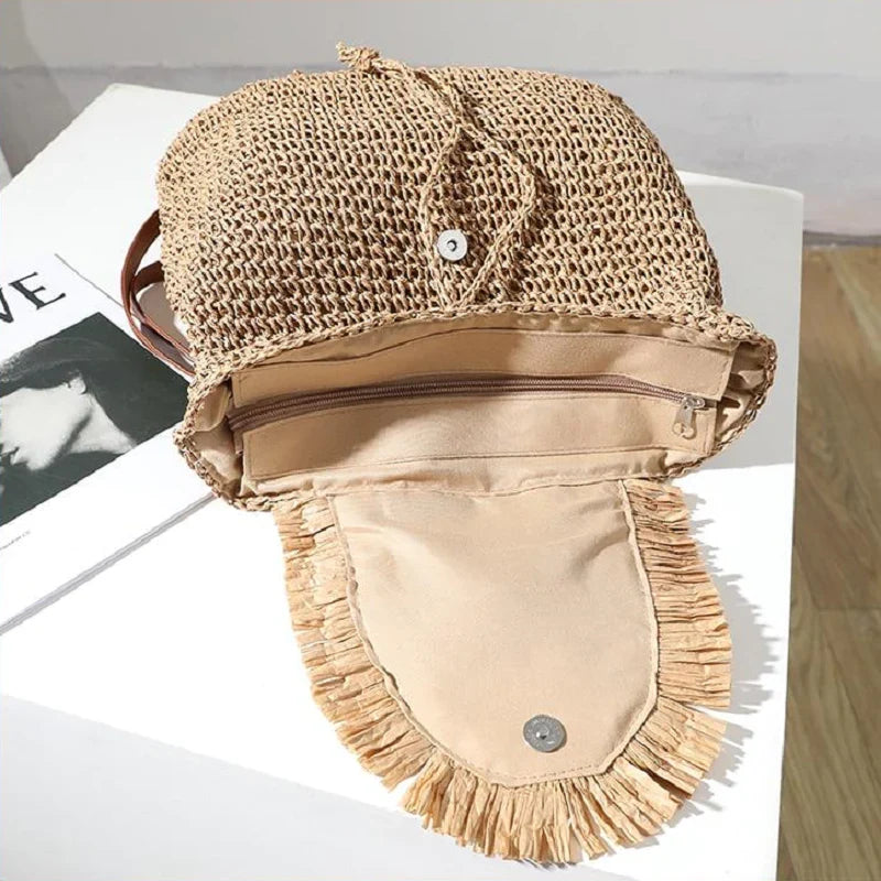 sac à dos bohème en macramé