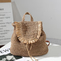 Sac à dos macramé camel