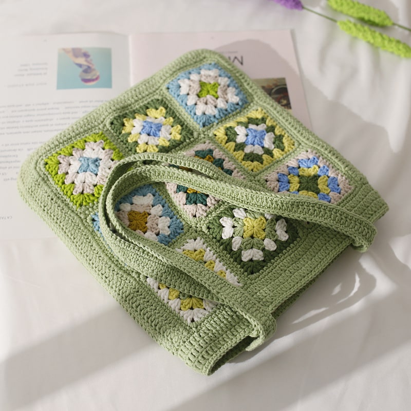 sac en corde macramé coton
