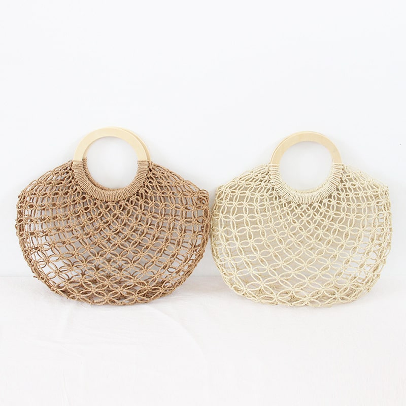 sac bohème macramé rond